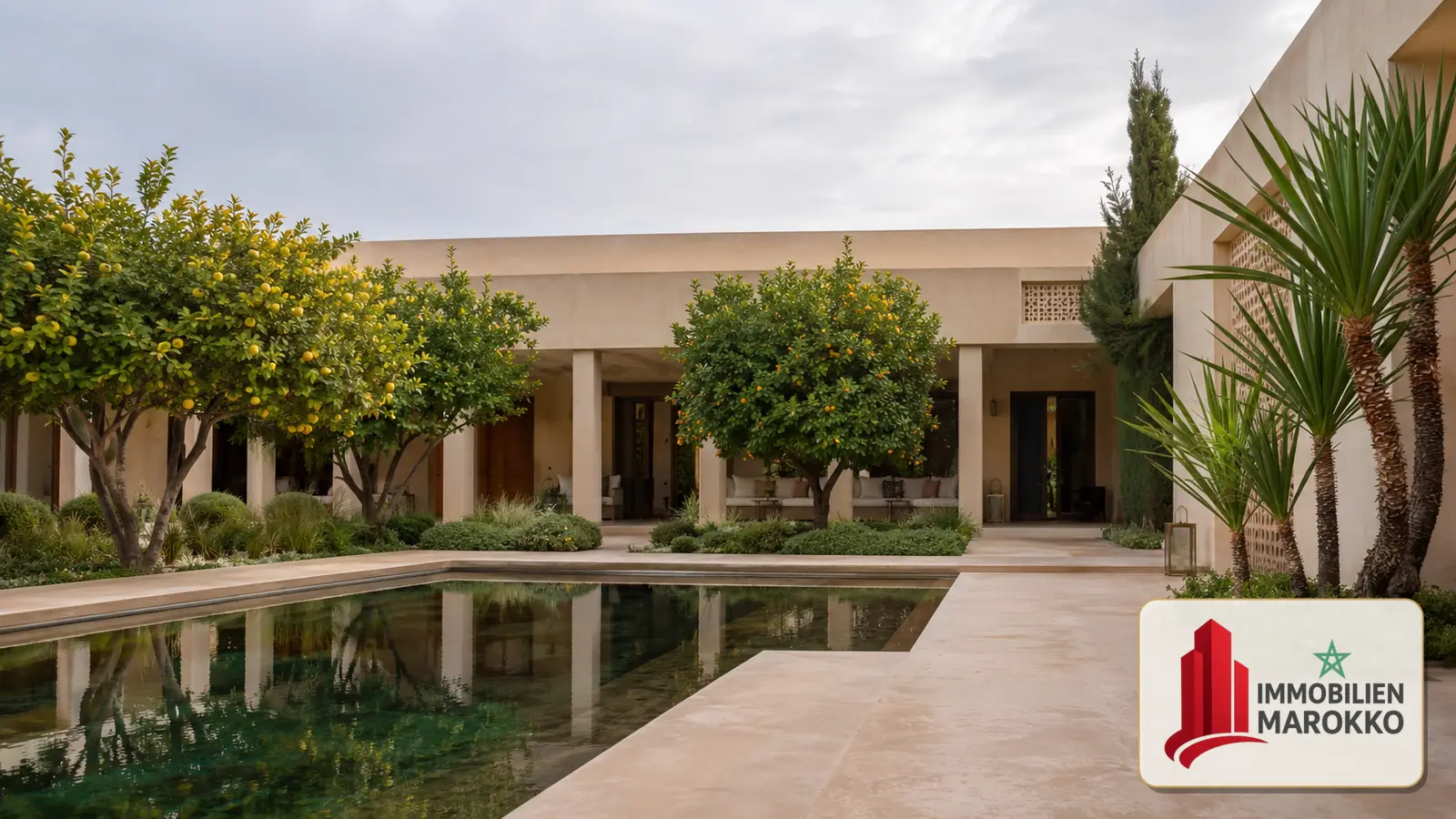 Villa in Rabat with a tranquil garden and water basin Villa in Rabat with a tranquil garden and water basin