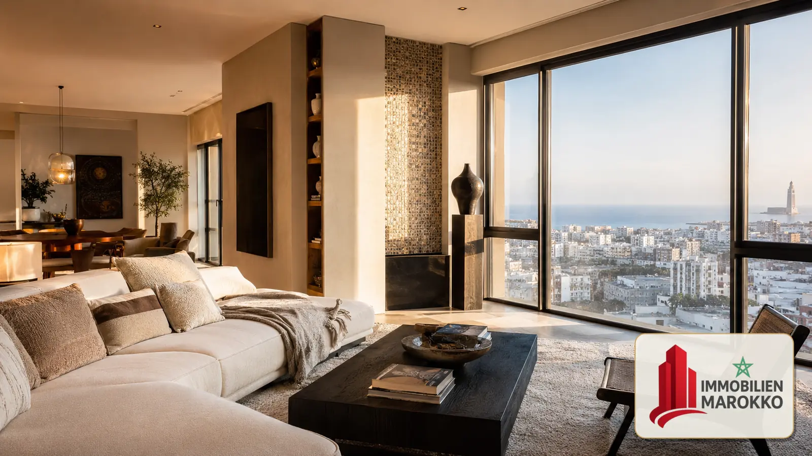 Modern apartment in Casablanca with city and sea views Modern apartment in Casablanca with city and sea views
