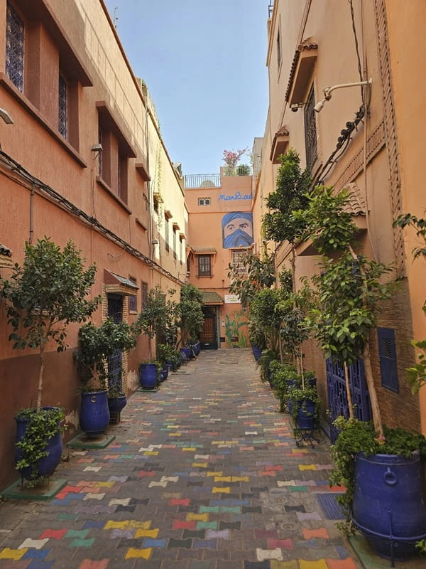 Residential setting and traditional architecture in Marrakesh