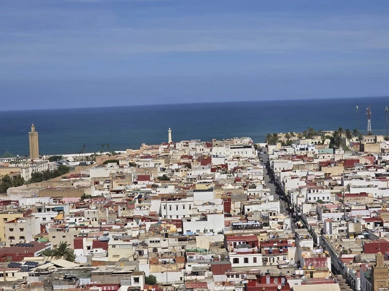 Vue sur la ville et le littoral de Rabat