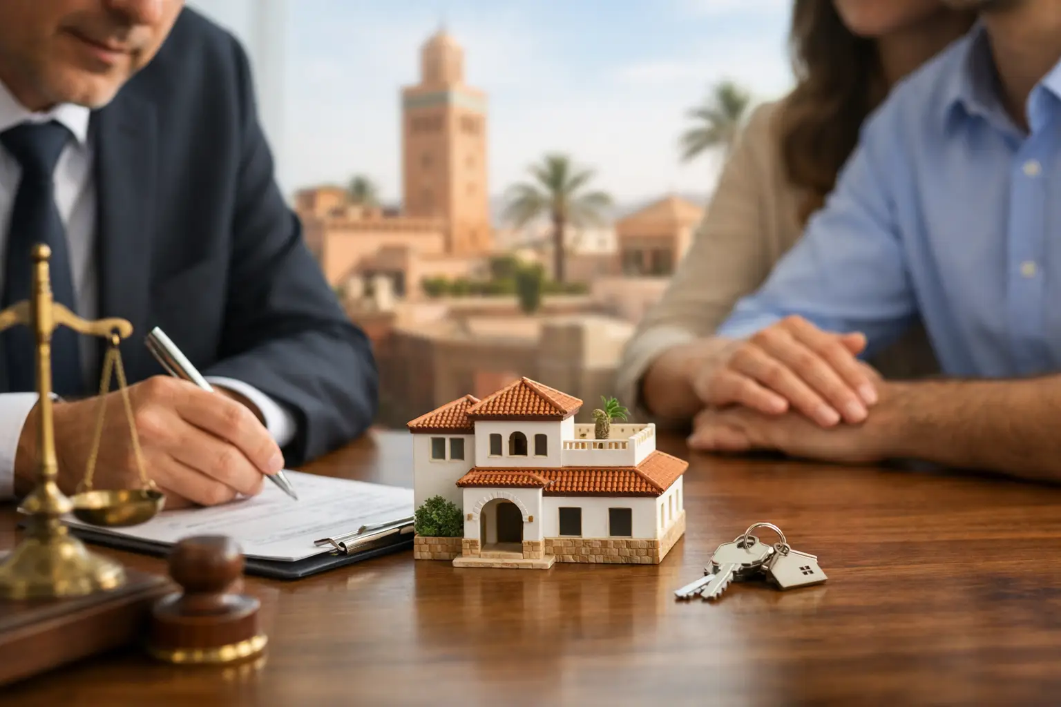 Notar beim Immobilienkauf in Marokko